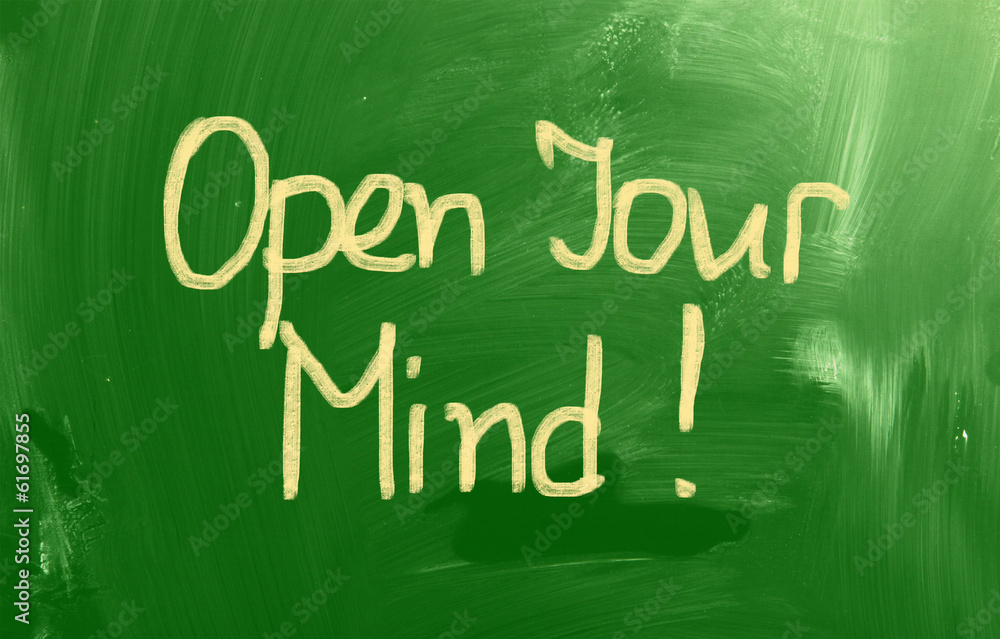 Open Your Mind Concept