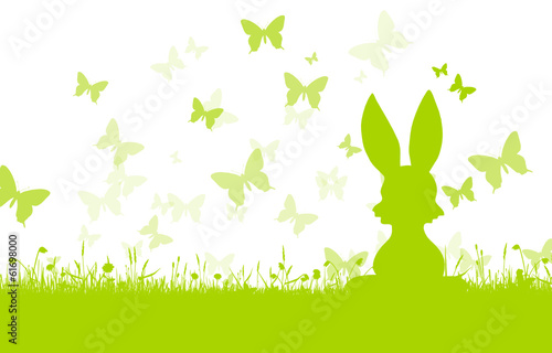 Osterhase Schmetterlinge