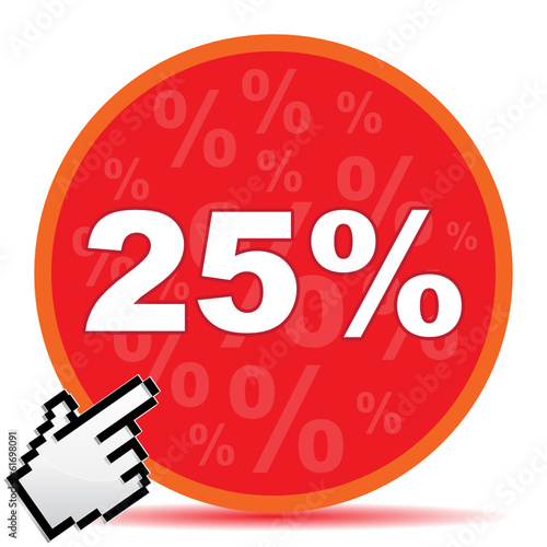 25 PERCENT ICON
