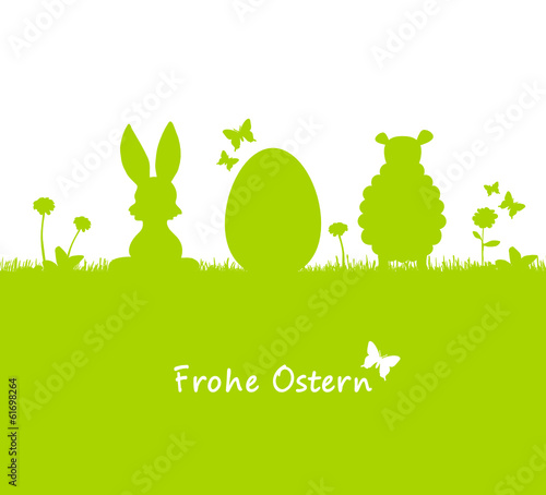 Osterkarte frohe Ostern