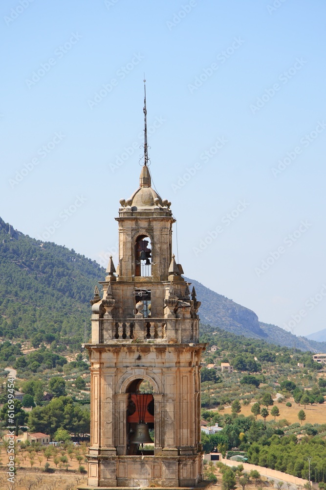 View of Biar town from the castle tower, Alicante