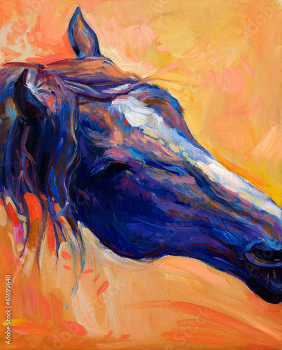 Blue horse