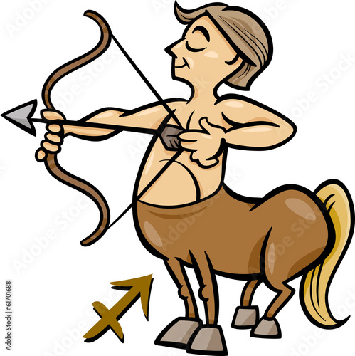 sagittarius zodiac sign cartoon