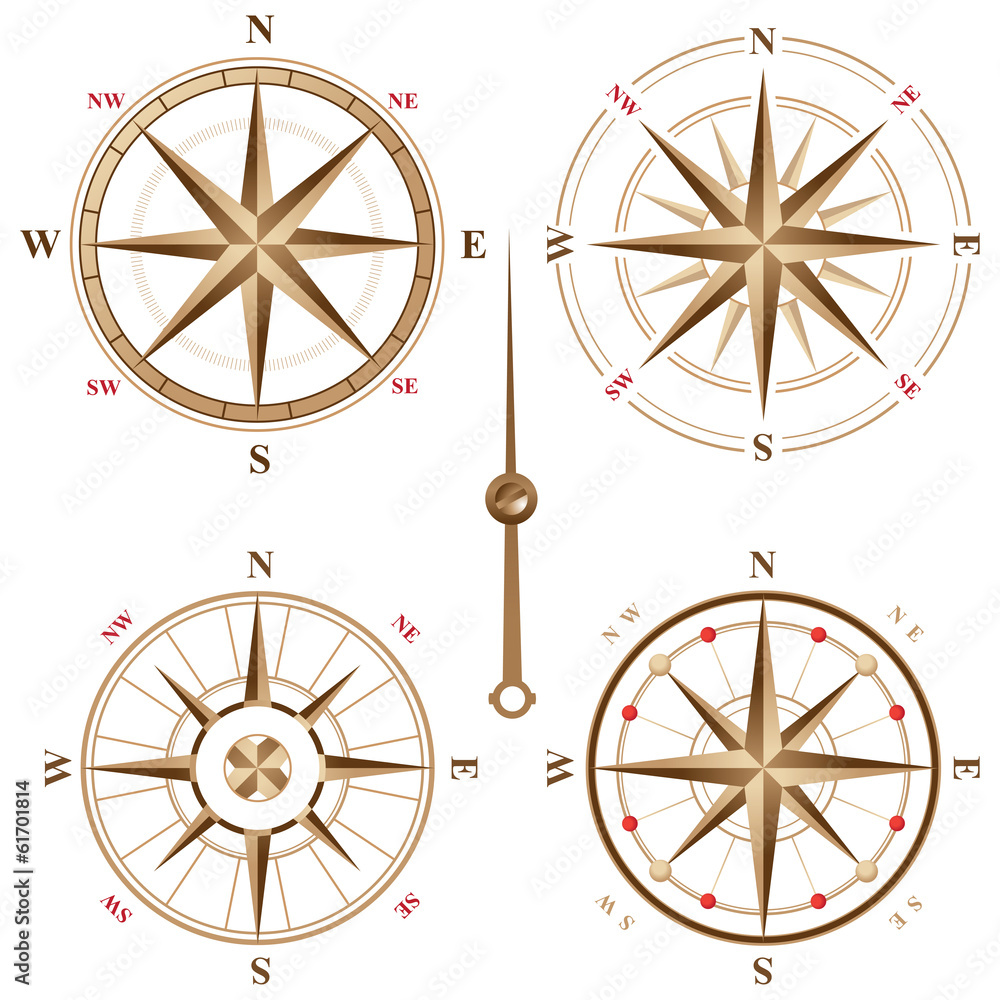 vintage compass icons