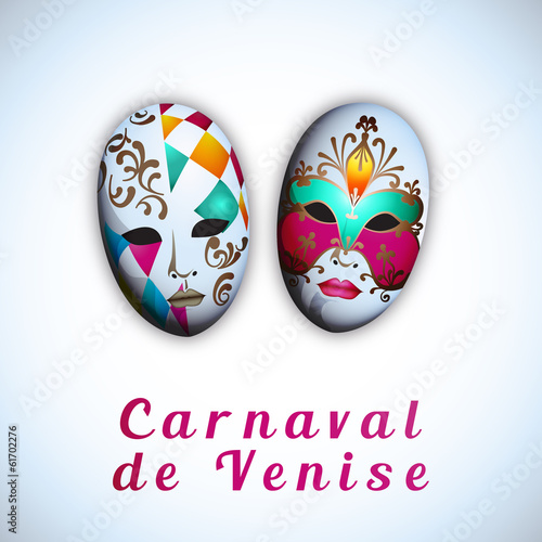 Carnaval de Venise - Illustration vectorielle photo