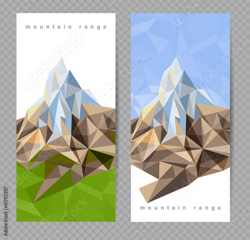 banners with mountains