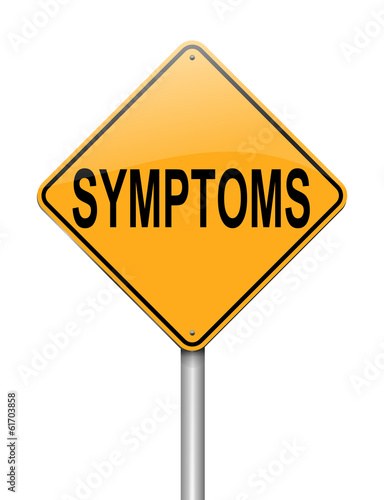 Фотография Symptoms concept.
