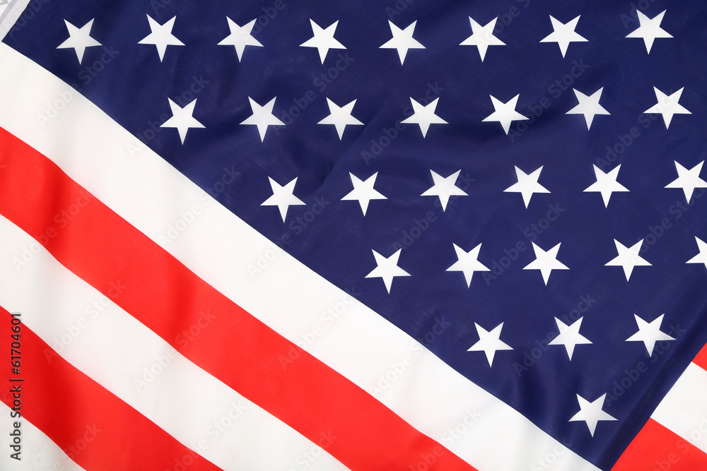 Close up of american flag. Close up of american flag.