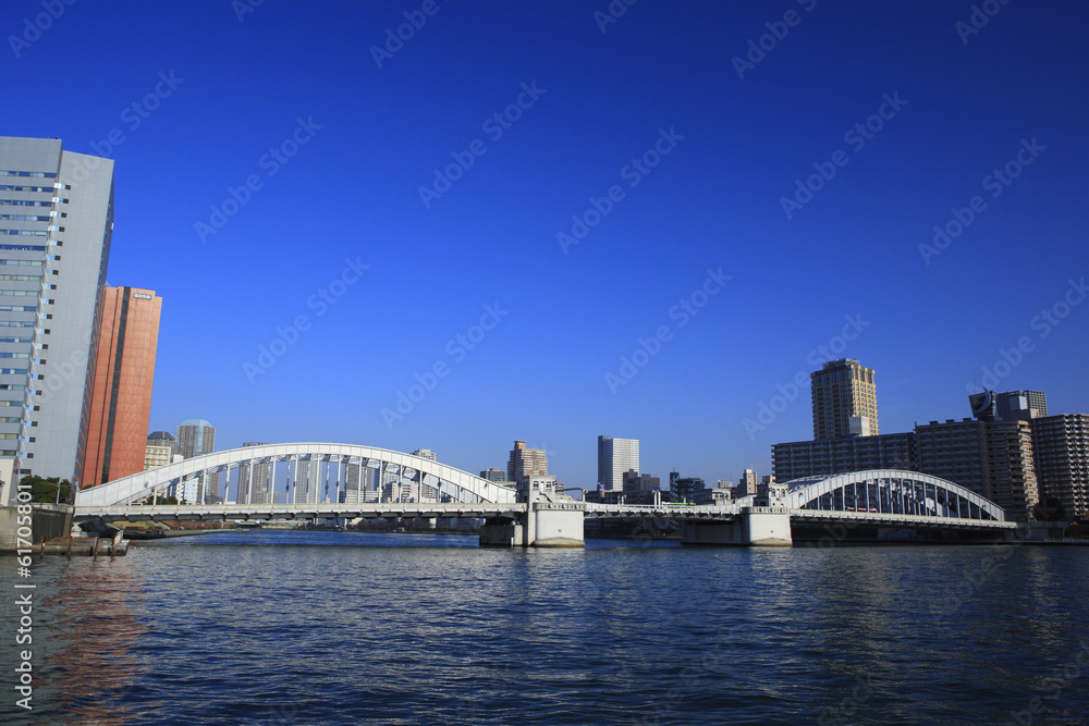 Sumida River and Cityscape of Kachidoki