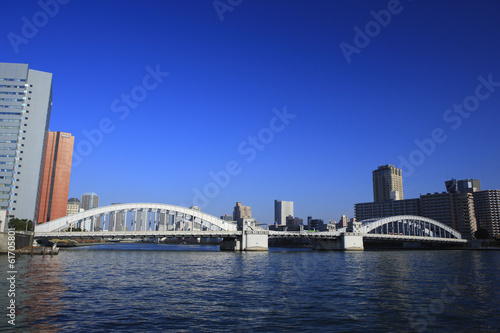 Sumida River and Cityscape of Kachidoki © TAGSTOCK2