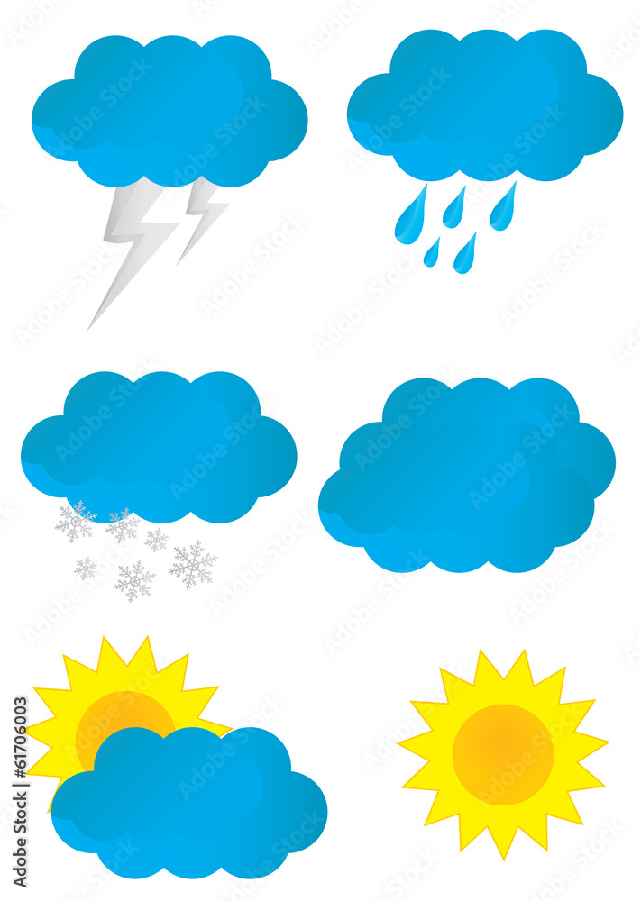 vector weather icons vector weather icons