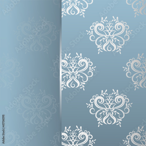 seamless background. damask pattern. invitation card
