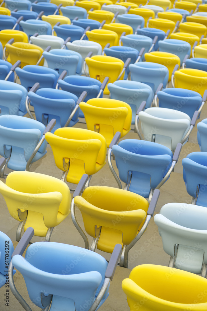 Naklejka premium Maracana Football Stadium Seats
