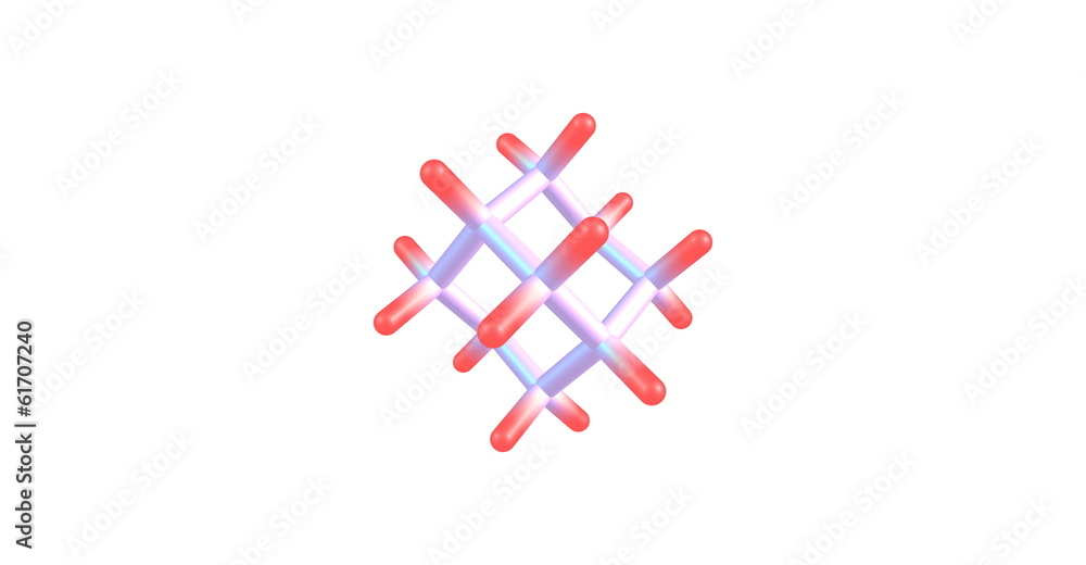 Obraz premium Adamantane molecular model isolated on white