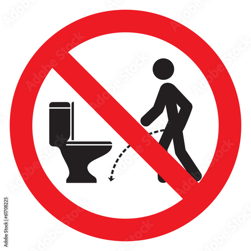 No pissing sign