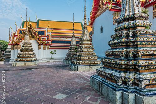 Photography temple interior Wat Pho temple bangkok thailand