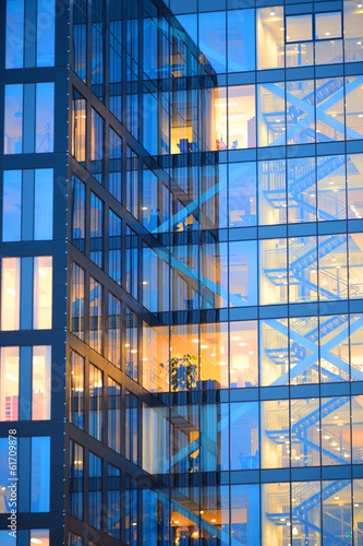 Office building by night