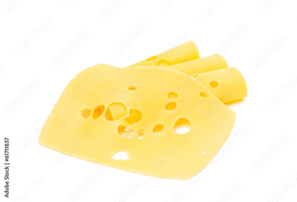 thin slice of cheese