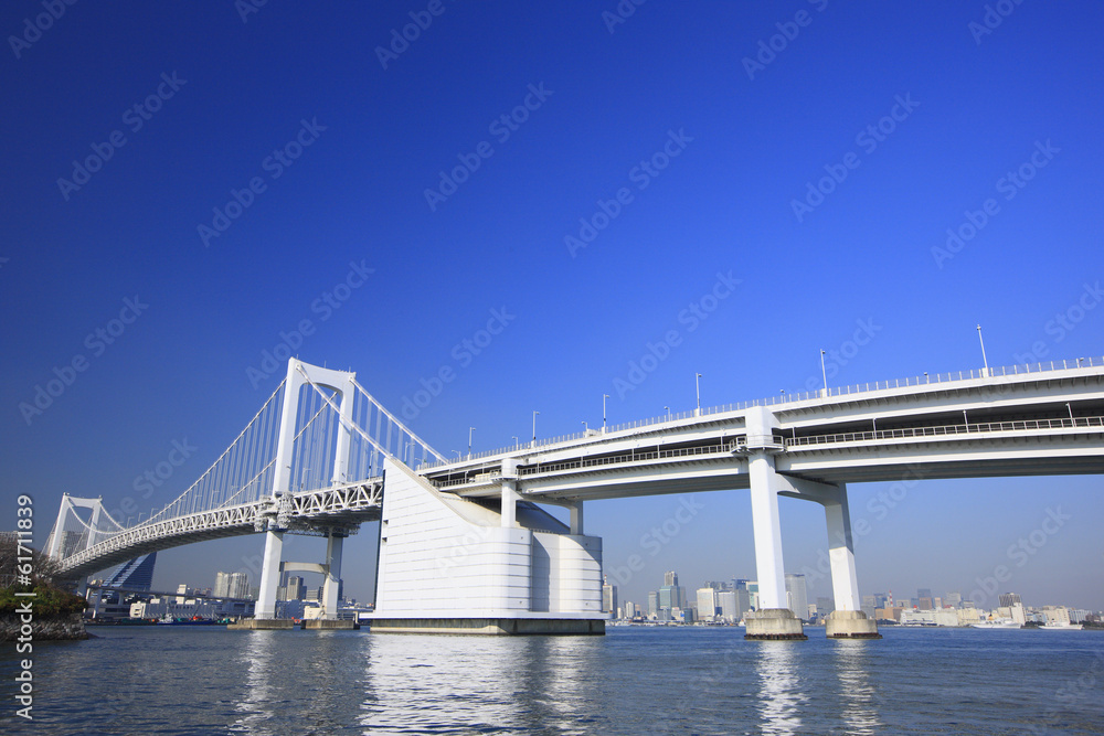 Rainbow Bridge and blue sky