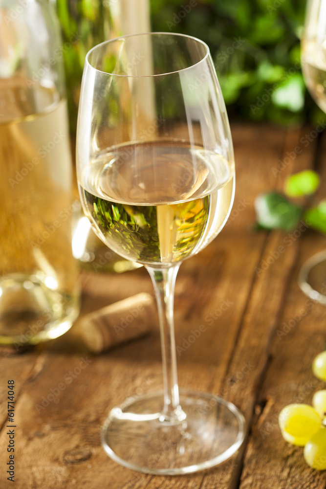 Refreshring White Wine in a Glass Refreshring White Wine in a Glass