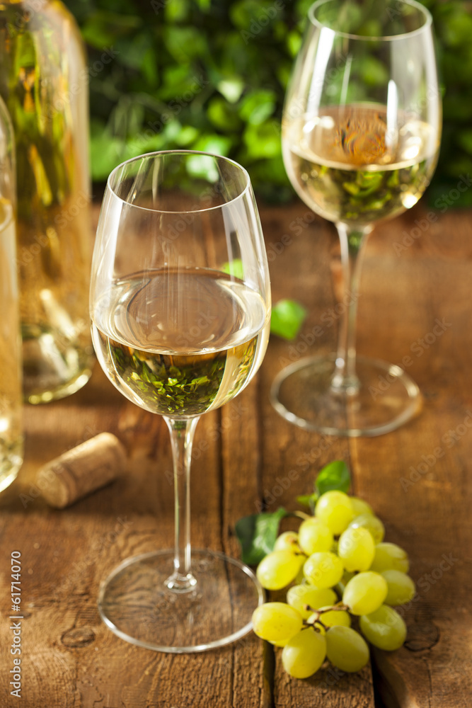 Refreshring White Wine in a Glass Refreshring White Wine in a Glass