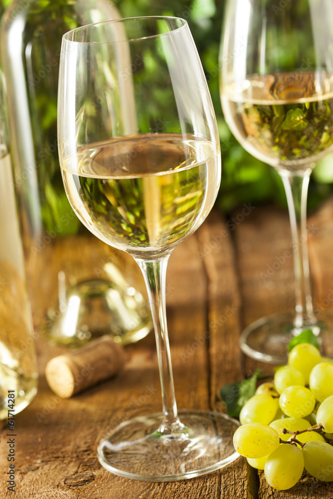 Refreshring White Wine in a Glass Refreshring White Wine in a Glass