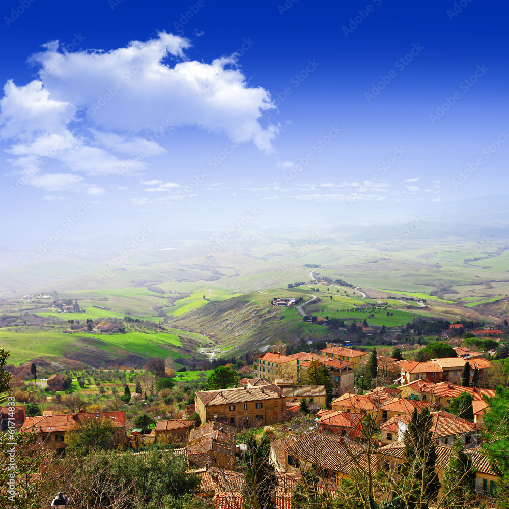 scenic Tuscany, Volterra, Italy