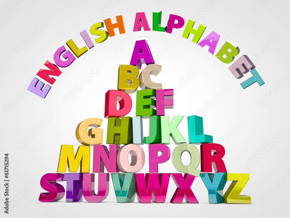 Fototapeta premium English alphabet