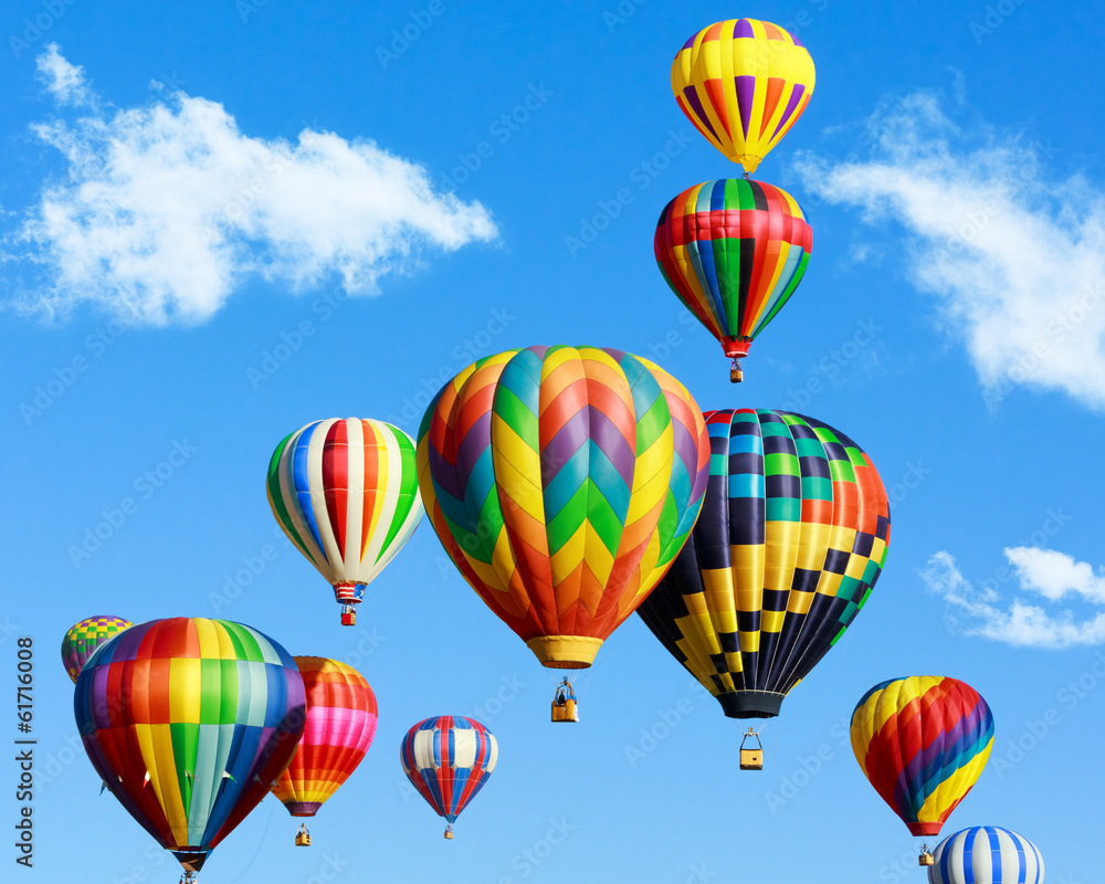 Fototapeta premium Colorful hot air balloons