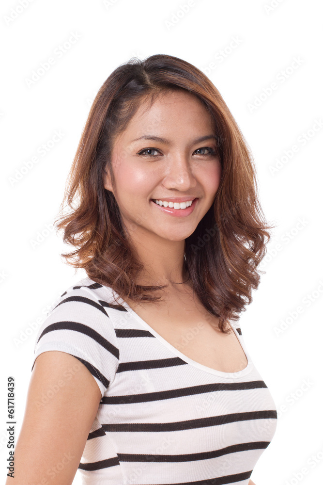 happy, smiling, beautiful, positive woman on white background happy, smiling, beautiful, positive woman on white background