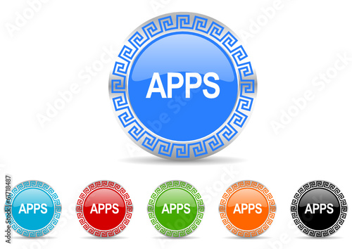 apps vector icon set