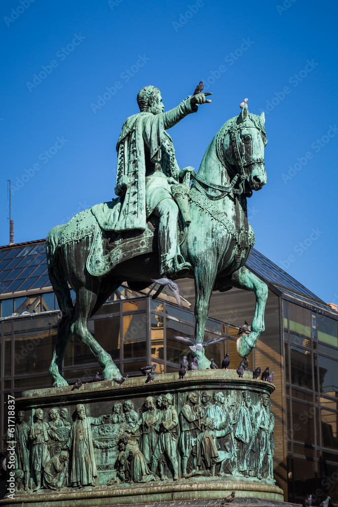 Statue of Prince Michael in Belgrade Serbia