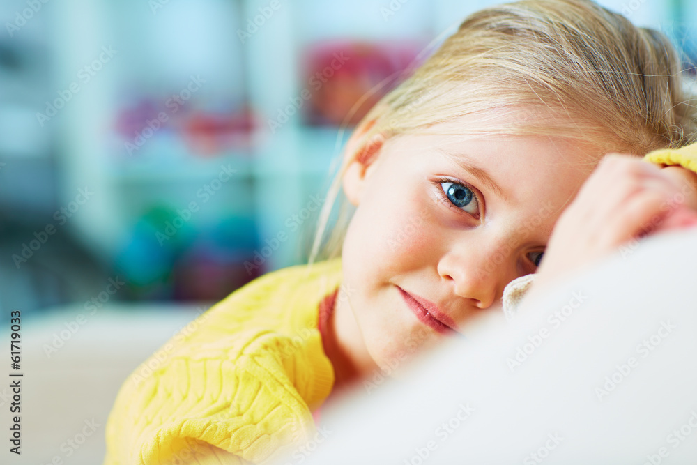 Little girl close up portrait. Little girl close up portrait.