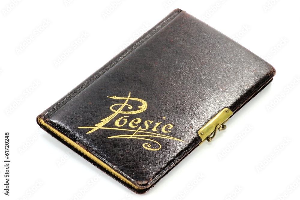 Poesiealbum isoliert auf weißem Hintergrund Poesiealbum isoliert auf weißem Hintergrund