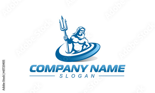 Fotografie, Obraz Pool Service Logo