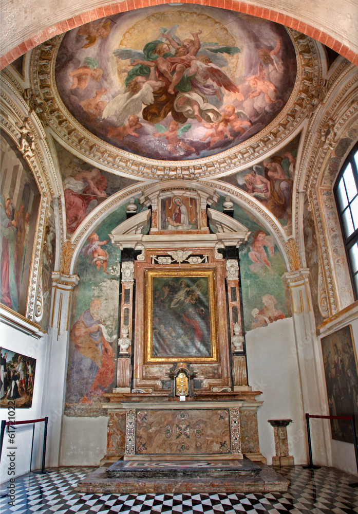 Milan - indoor of Cappella Portinari