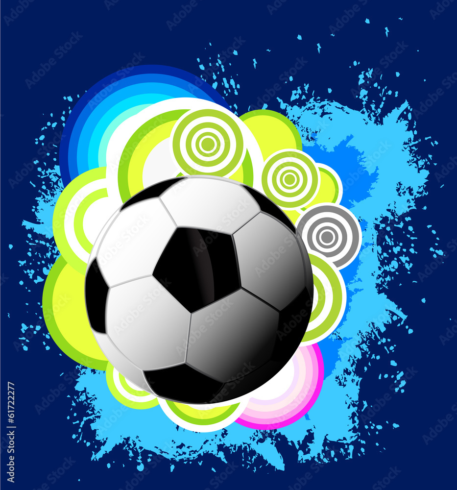 Fototapeta premium Soccer grunge background