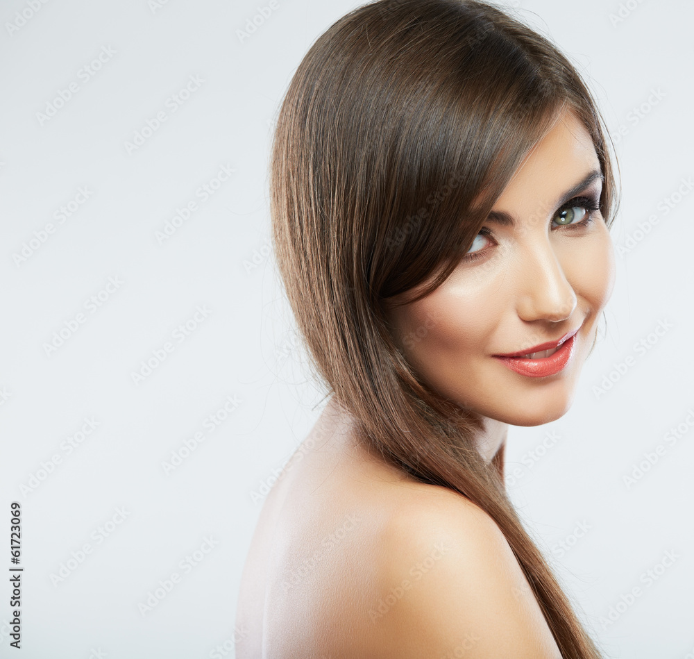 Woman hair style fashion portrait. Woman hair style fashion portrait.