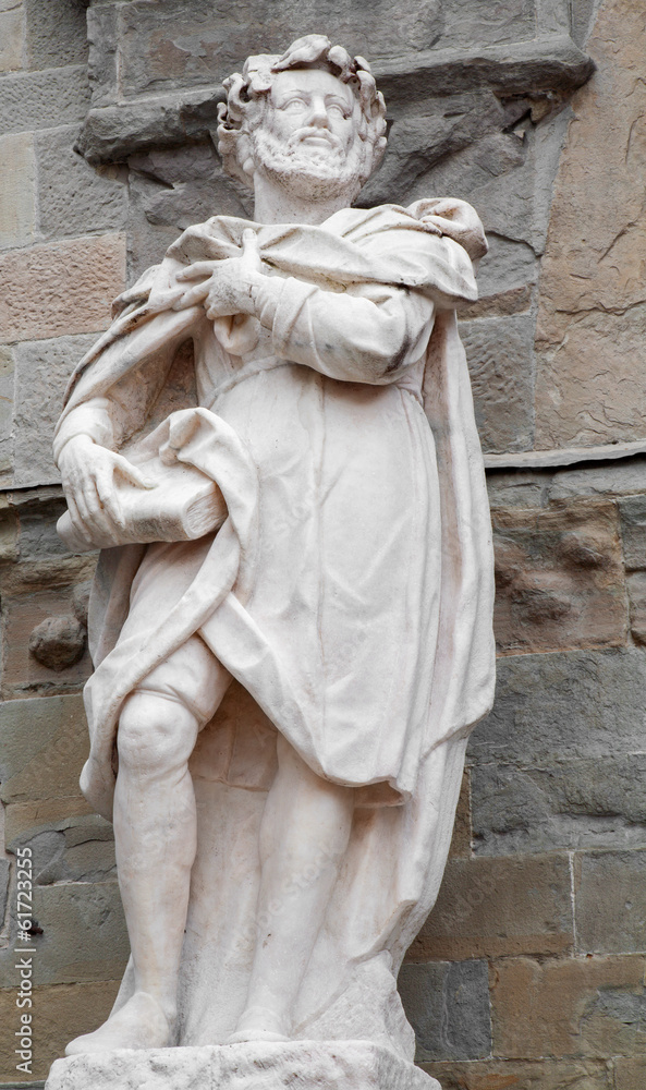 Bergamo - Statue of scribe Torquato Tasso