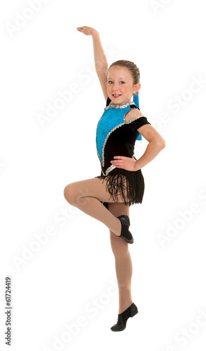 Jazz Dancing Girl Mid Step