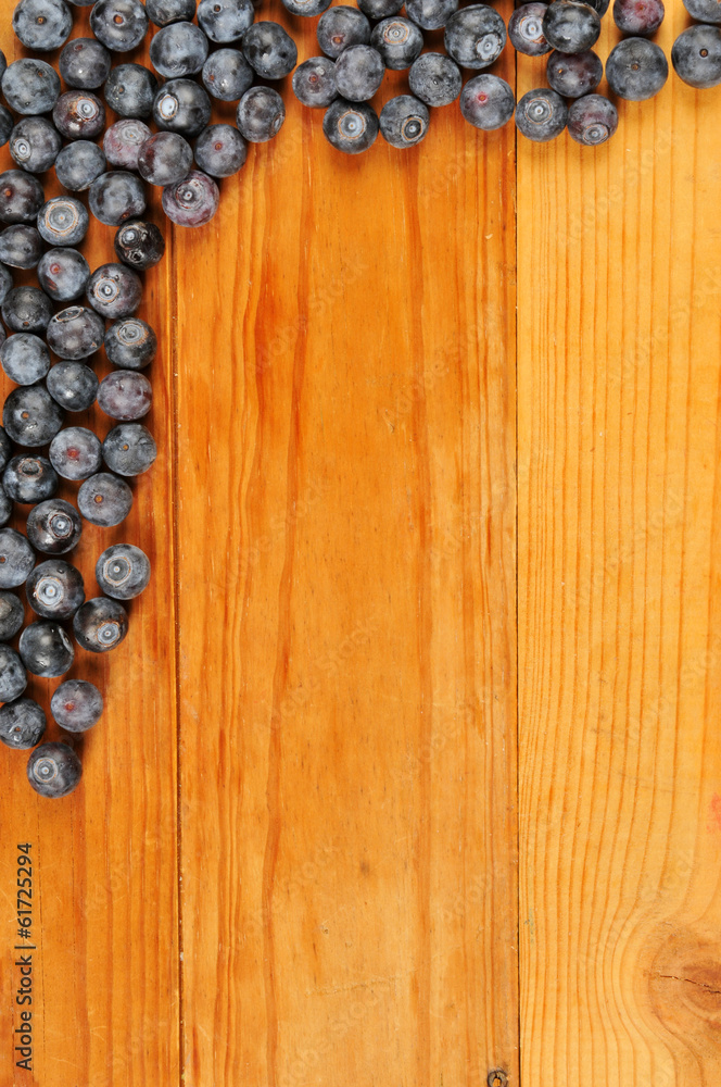 Border of blueberries Border of blueberries