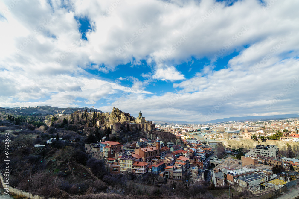 Narikala Citadel and Old Tbilisi.