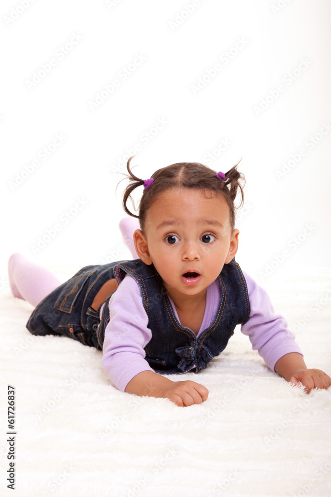 Cute little african american baby girl- Black people Cute little african american baby girl- Black people