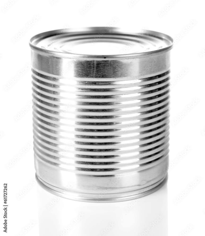 Tin can isolated on white Tin can isolated on white