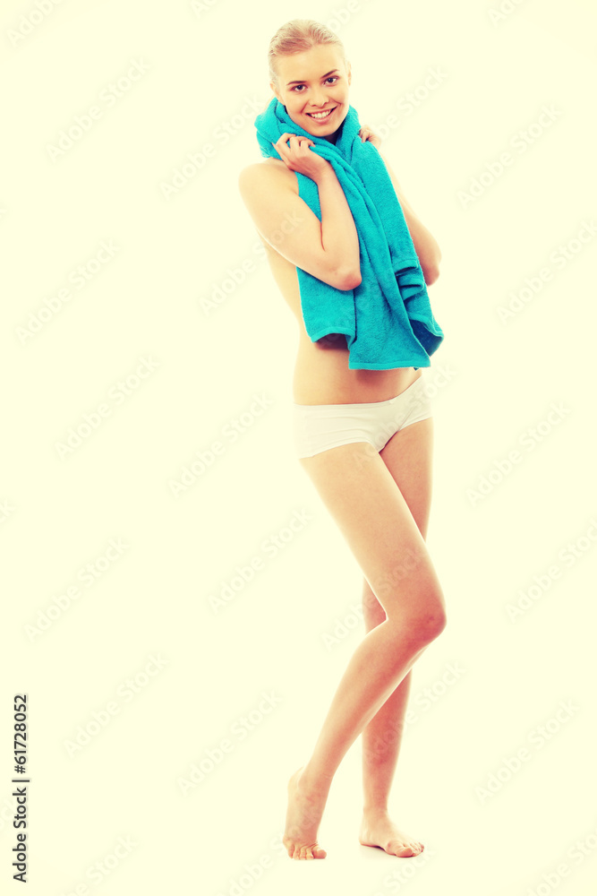 Young beautiful topless caucasian woman Young beautiful topless caucasian woman