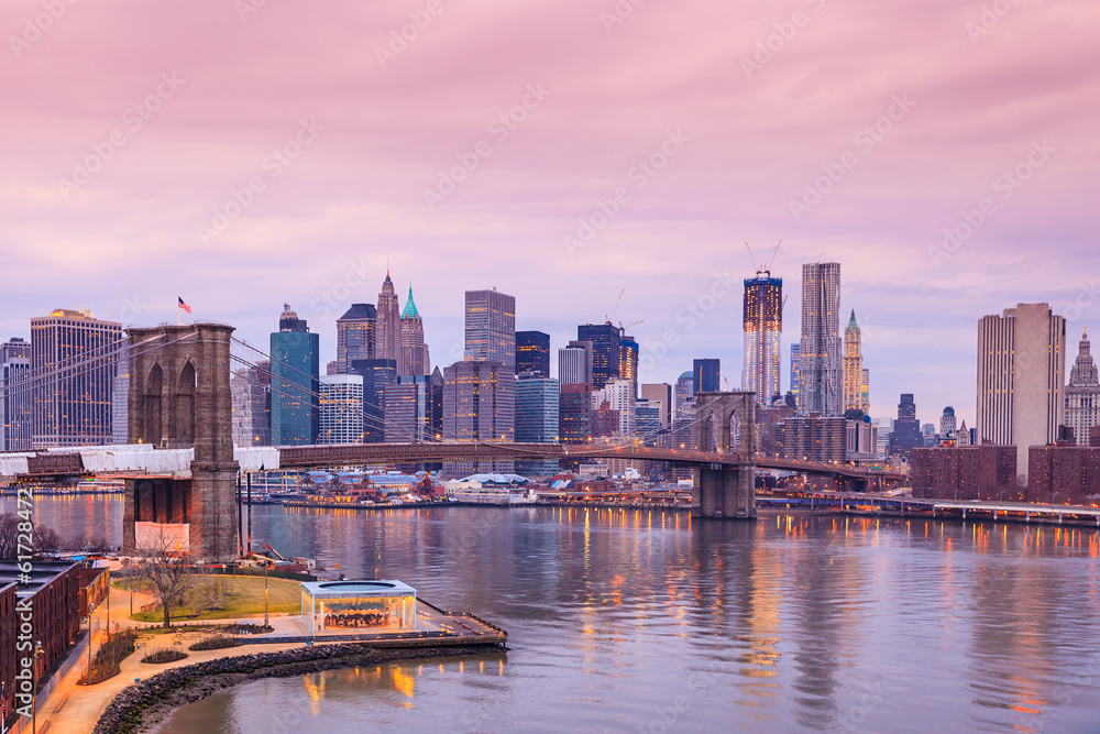 Fototapeta premium Beautiful shot of Brooklyn Bridge