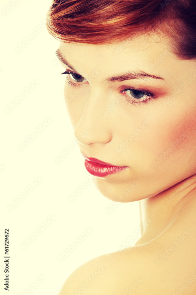 Fototapeta premium Young beautiful woman portrait
