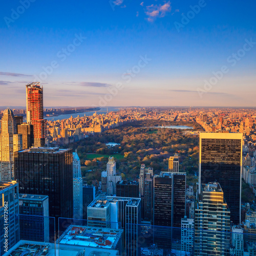 Central Park aerial view, Manhattan