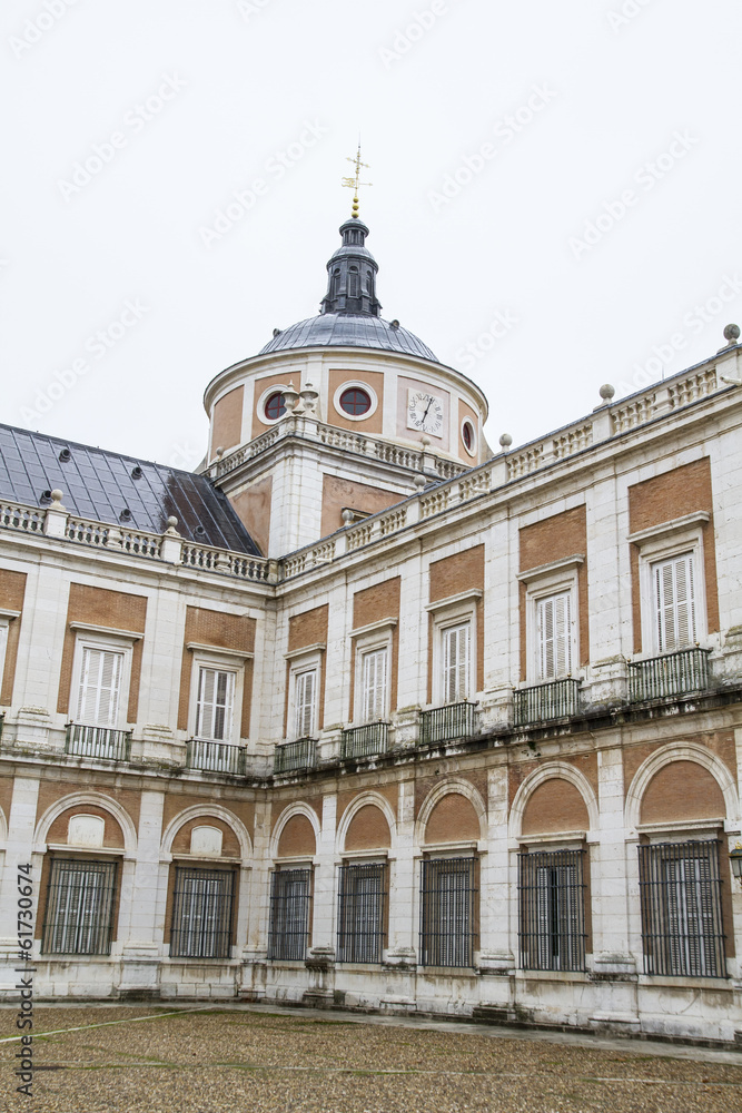 main courtyard of the Palace of Aranjuez, Madrid, Spain