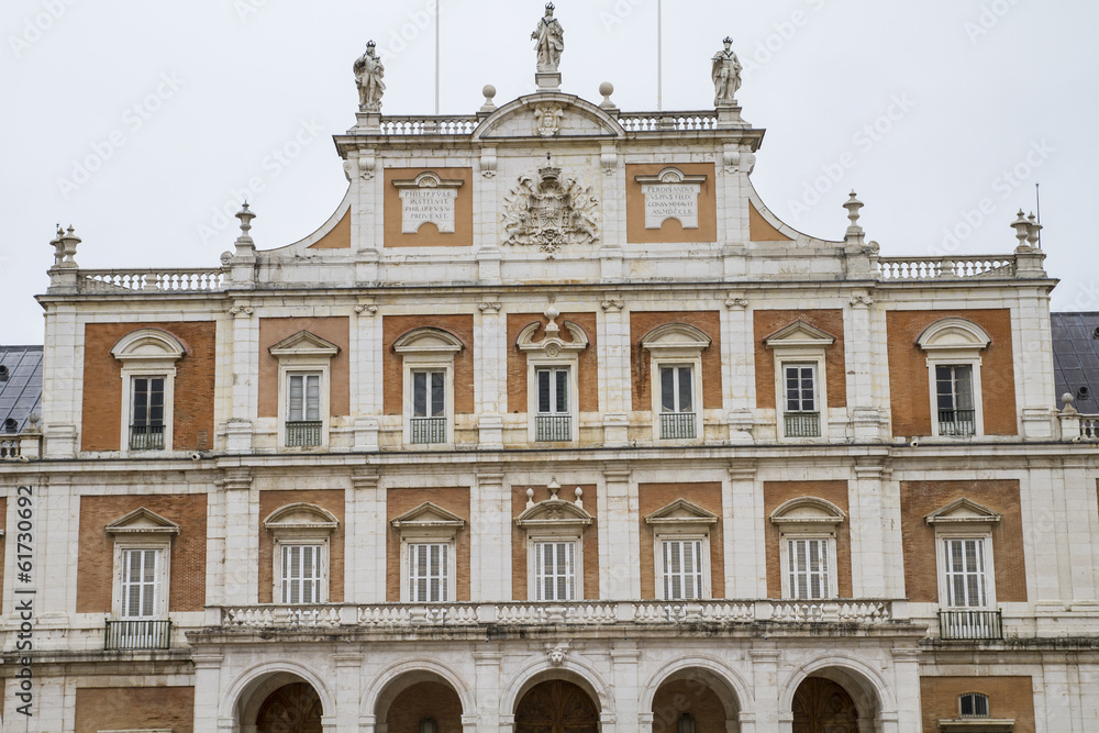 Historical.Palace of Aranjuez, Madrid, Spain, is one of the resi